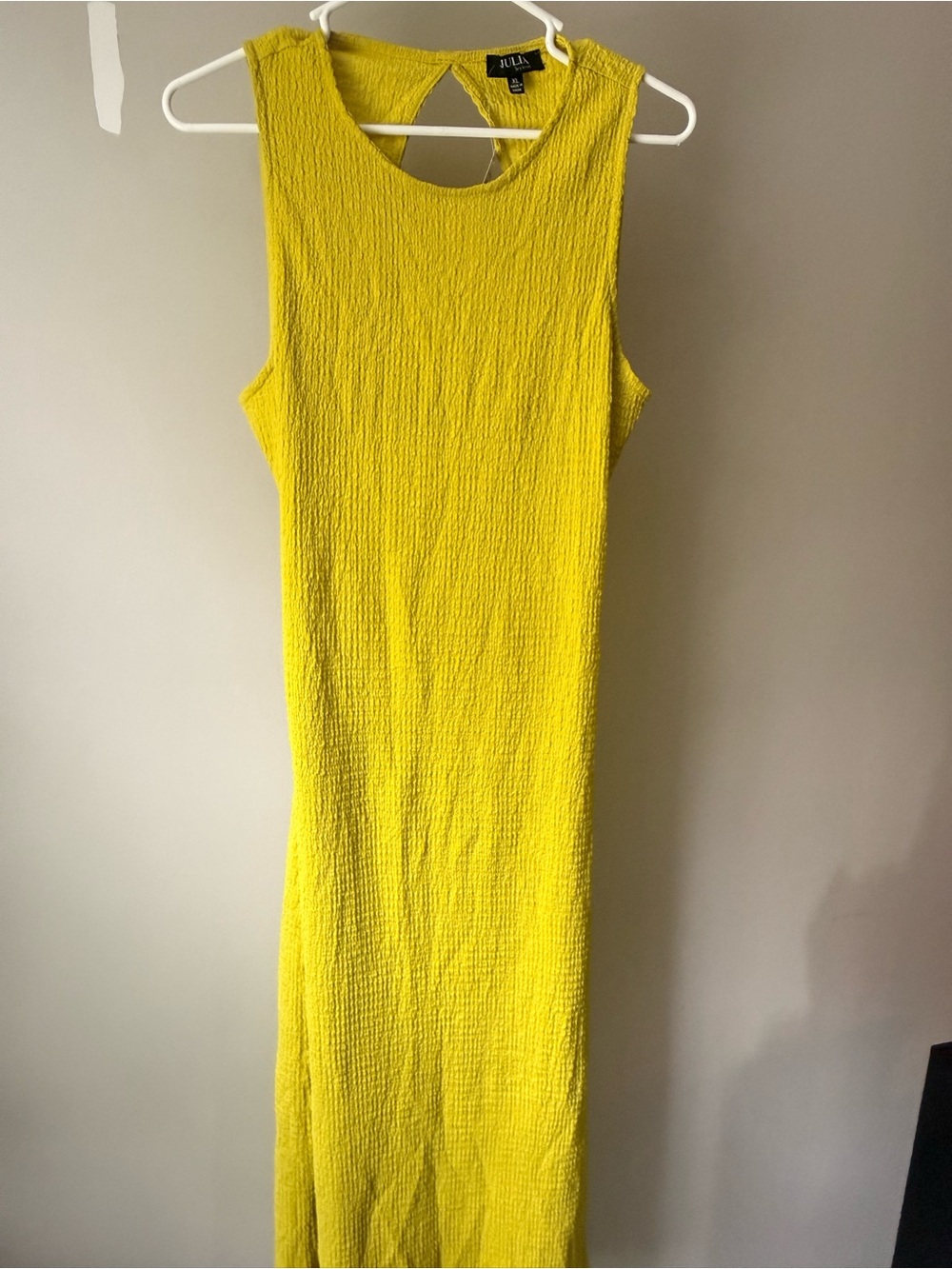 JULIA Bright Yellow Sleeveless Maxi Dress